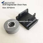 Woodworkimg edgebanding machine parts 80x62mm Track Pads Conveyor Chain Pads manufacturer for SCM Edgebander machine supplier