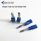 Solid carbide up cut single flute woodworking spiral CNC router bits supplier