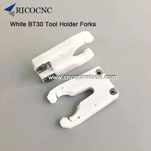 CNC tool changer gripper white BT30 tool clip for auto tool changer CNC router machines supplier
