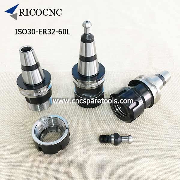Woodworking CNC router ISO30 ER32 60 Tool holder Collet Chuck with HSD Pull Stud supplier