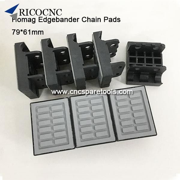 Machinery accessories 79x61mm Conveyor Chain Track Pads for HOMAG Brandt edgebander supplier
