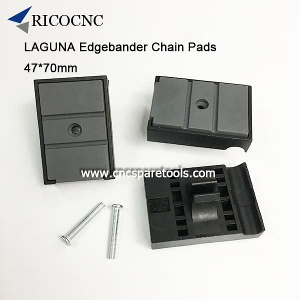 Cheap Laguna Edgebander 47x70mm Convey Chain Track Pads for edgebanding machine supplier